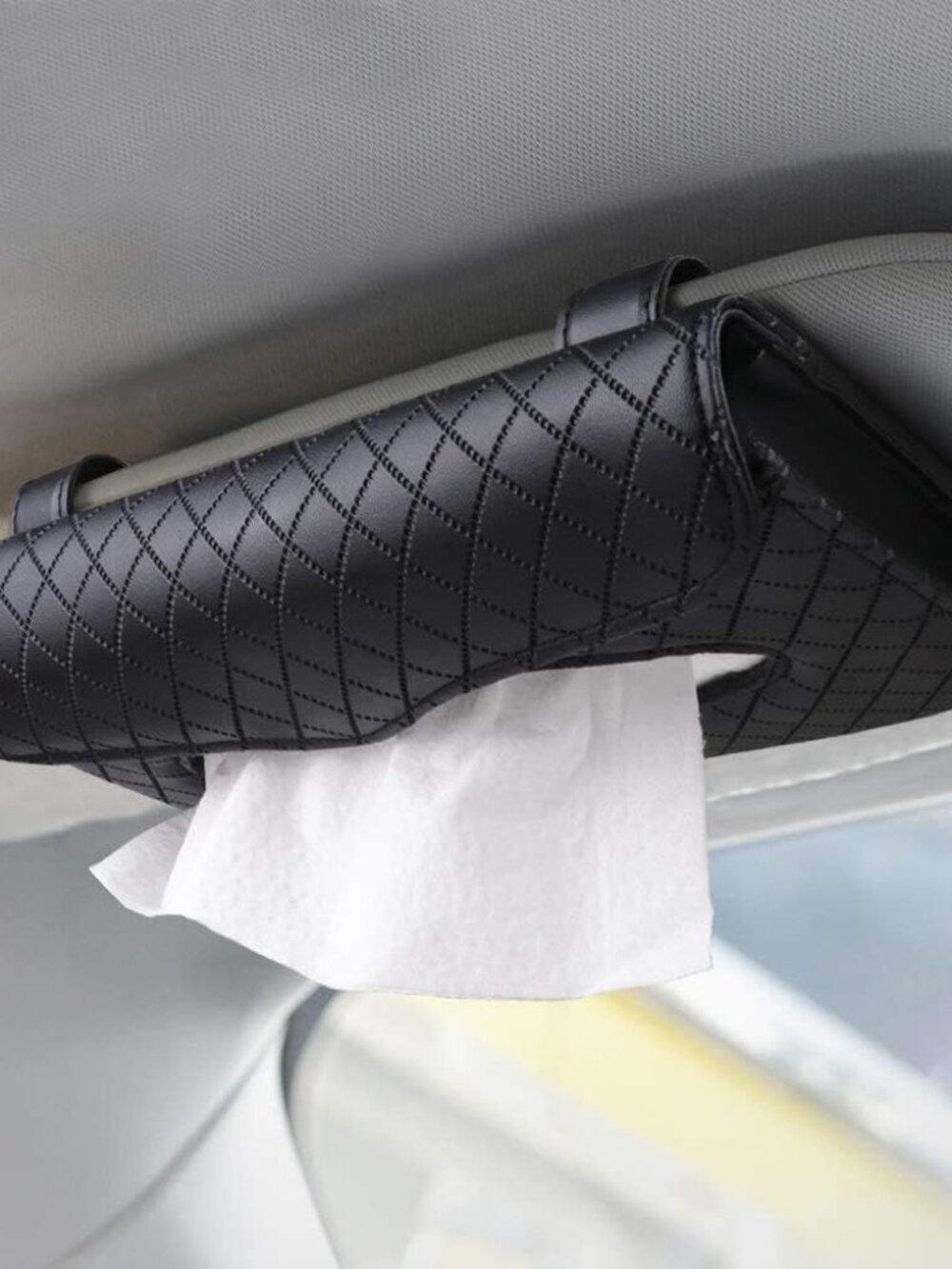 Car Tissue Holder, Sun Visor Tissue Holder, Car Visor Napkin Holder, PU Leather